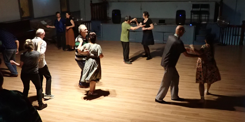 Dancing Lindy hop in North Sydney